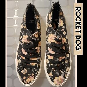 Rocket Dog Women's Floral Black Sneakers
